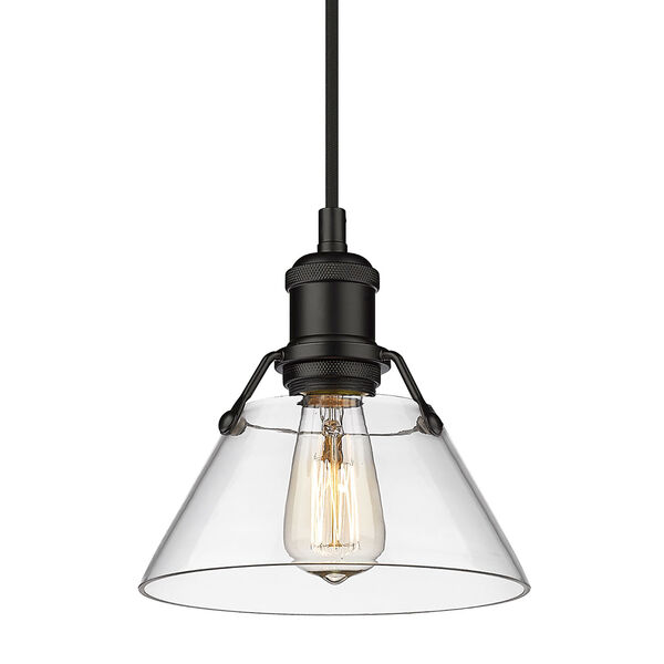 Orwell Matte Black One-Light Mini Pendant with Clear Glass, image 2